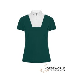 Trolle Projects Center Line Mesh Competition Polo - Spruce Green/Sort