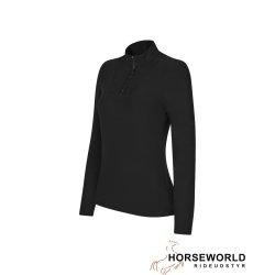 Trolle Projects New Center Line Competiton Mesh Polo Long Sleeve - Sort