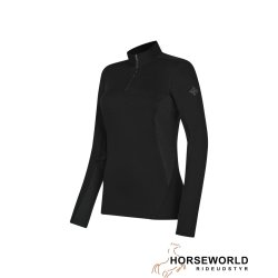 Trolle Projects Sizzano Technical Wool Zipped Training Polo - Sort