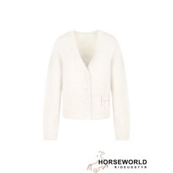 H�ST Pernille Short Cardigan - White Alyssum