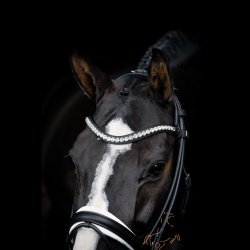 SD Design Mystery Pandebnd m. Sten - Sort/Slv