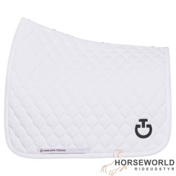 CT Circular Quilted Dressur Underlag - Hvid