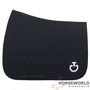 CT Circular Quilted Dressur Underlag - Navy