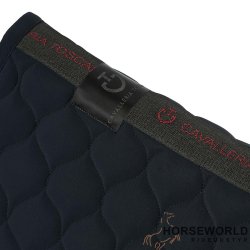 CT Circular Quilted Dressur Underlag - Navy