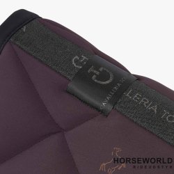 CT Diamond Quilted Dressur Underlag - Plum/Sort