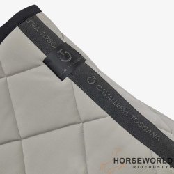 CT Diamond Quilted Dressur Underlag - Dusty Green/Sort