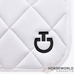 CT Diamond Quilted Jersey Dressur Underlag - Hvid