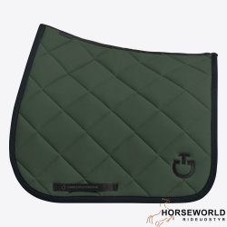 CT Diamond Quilted Dressur Underlag - Jungle Green/Black 