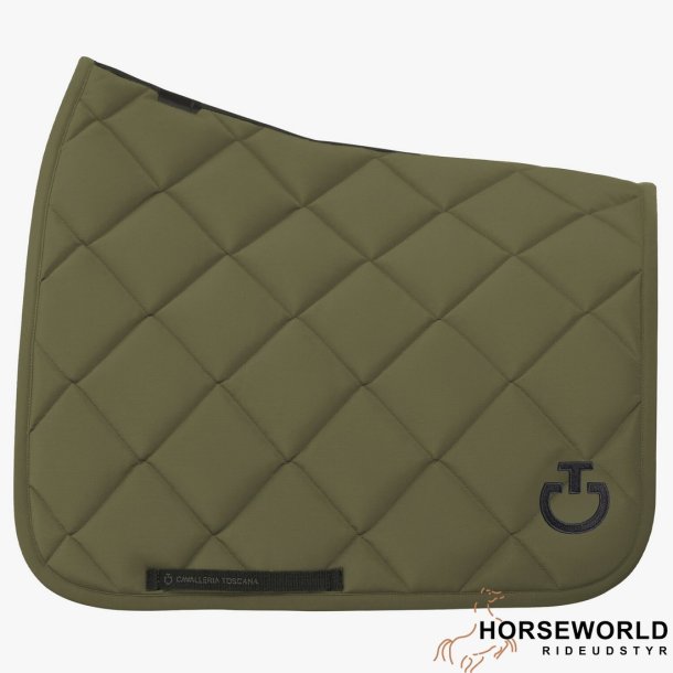 CT Diamond Quilted Dressur Underlag - Winter Moss
