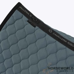 CT Circular Quilted Spring Underlag - Petroleum/Sort