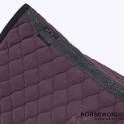 CT Circular Quilted Dressur Underlag - Plum/Sort