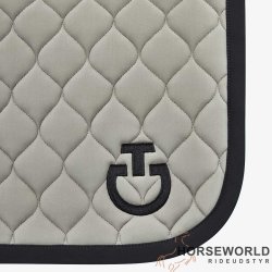 CT Circular Quilted Dressur Underlag - Dusty Green/Sort