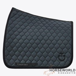 CT Circular Quilted Dressur Underlag - Dark Grey/Sort