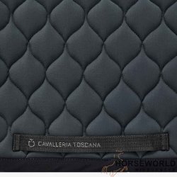 CT Circular Quilted Dressur Underlag - Dark Grey/Sort