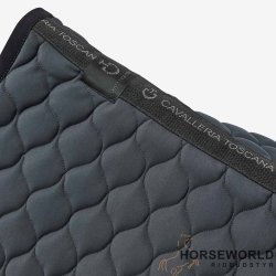 CT Circular Quilted Dressur Underlag - Dark Grey/Sort