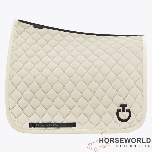 CT Circular Quilted Dressur Underlag - Creme