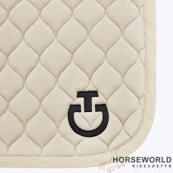 CT Circular Quilted Dressur Underlag - Creme