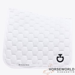 CT Geometric Quilted Dressur Underlag - Hvid