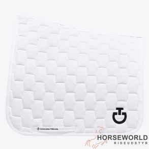 CT Geometric Quilted Dressur Underlag - Hvid