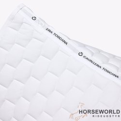 CT Geometric Quilted Dressur Underlag - Hvid