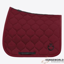 CT Circular Quilted Jersey Spring Underlag - Bordeaux 