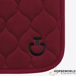 CT Circular Quilted Jersey Spring Underlag - Bordeaux 
