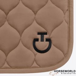 CT Circular Quilted Jersey Spring Underlag - Walnut 