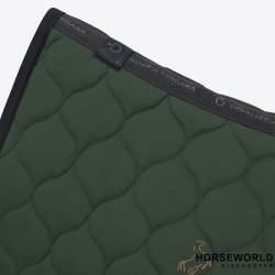 CT Circular Quilted Jersey Spring Underlag - Jungle Green/Black