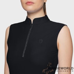 Samshield Bruna Sleeveless Trning Polo - Sort