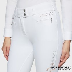 Samshield Capucine Ridebukser Full Grip - Hvid 