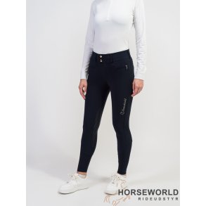 Samshield Clara Ridebukser Kn Grip - Navy/Champagne				