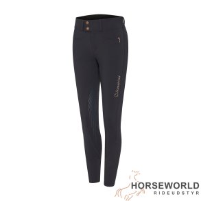 Samshield Clara Ridebukser Full Grip - Dark Shadow/Rosegold