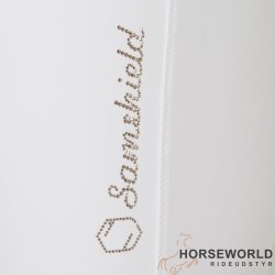 Samshield Clara Ridebukser Full Grip - Hvid/Rosegold