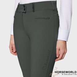 Samshield Clara Premium Ridebukser Full Grip - Dark Forest