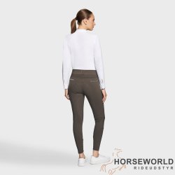 Samshield Clara Premium Ridebukser Full Grip - Mocha
