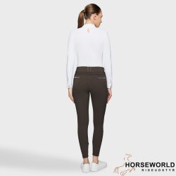 Samshield Clara Premium Ridebukser Kn Grip - Mocha 
