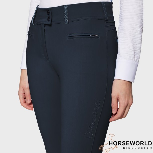 Samshield Clara Premium Ridebukser Kn Grip - Navy
