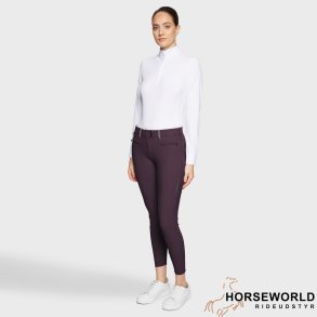 Samshield Diane Ridebukser Full Grip - Aubergine 