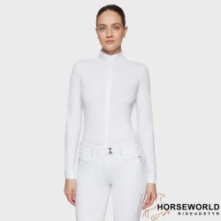 Samshield Jella Premium Show Shirt L/S - Hvid