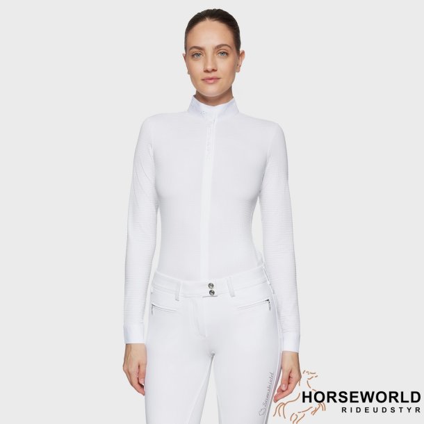 Samshield Jella Premium Show Shirt L/S - Hvid