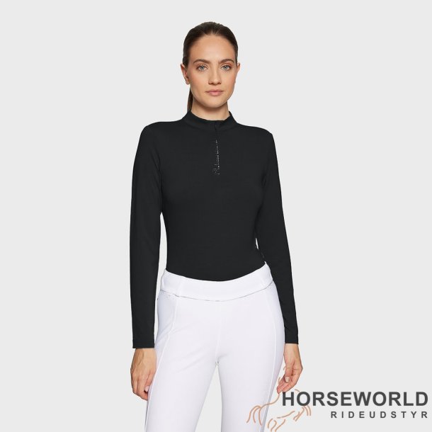 Samshield Lara Trning Polo L/S - Sort