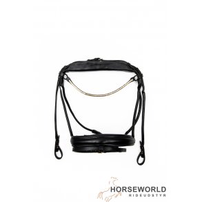 Finesse Bridles Trense - Sort/Sort/Guld