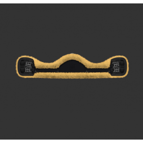 Mattes Slim-Line Asymmetric Lder Elastik Gjord med Lam - Sort/Natur