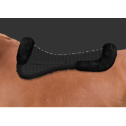 Mattes Lammeskinds Pads - Sort/Sort