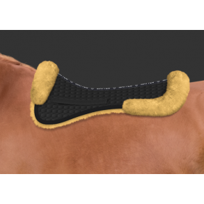 Mattes Lammeskinds Pads - Sort/Natur