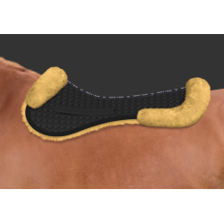 Mattes Lammeskinds Pads - Sort/Natur