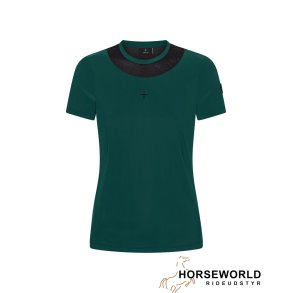 Trolle Projects Center Line T-shirt - Spruce green/ Sort