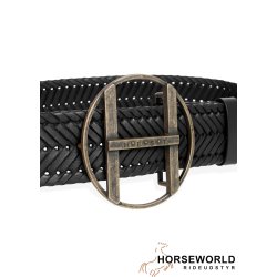 HST Voyage Braided Belt - Jet Black 