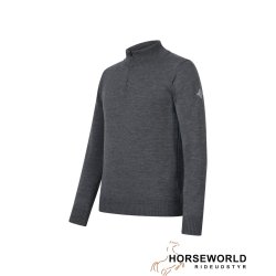 Trolle Half Zip Merino Jumper Unisex - Grey