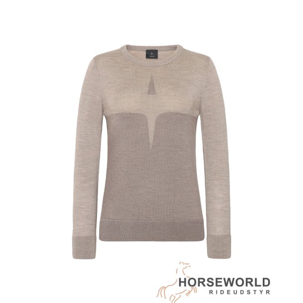 Trolle Projects Extra Fine Merino Starlogo Sweater - Sand